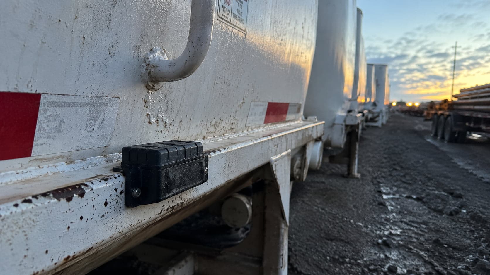 Track unpowered tanks, trailers, and pipe