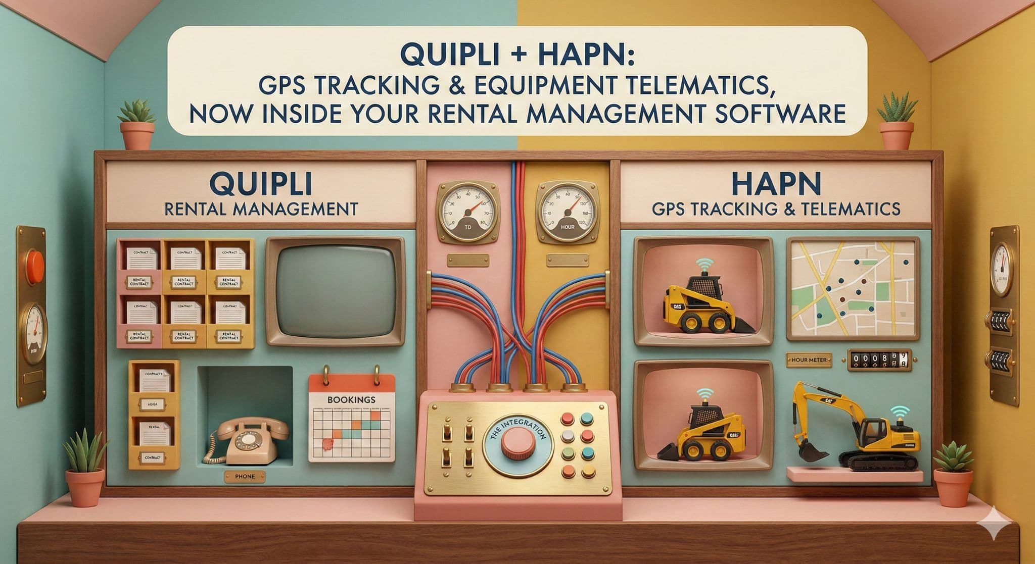 Quipli + Hapn: GPS Tracking and Equipment Telematics, Now Inside Your Rental Management Software