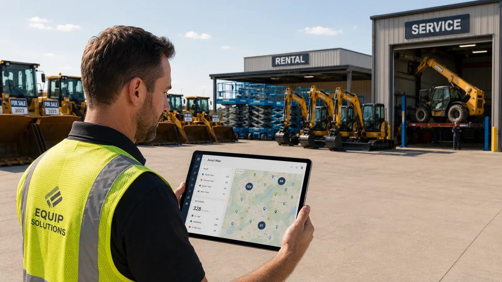 The Multi-Yard Dealer Playbook: One Map for Sold, Rented, and Serviced Equipment